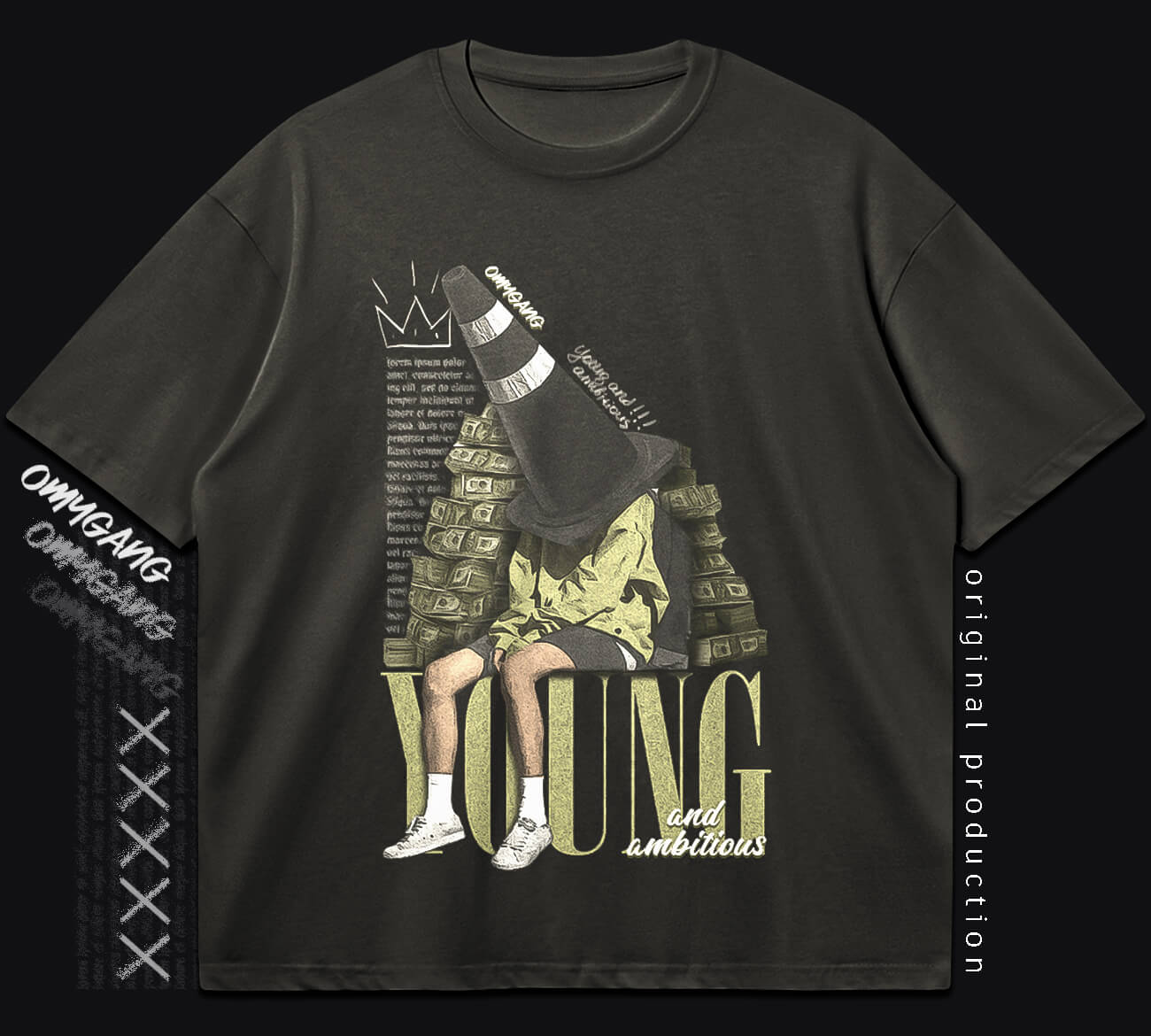 boxy t-shirt (young and ambitious)