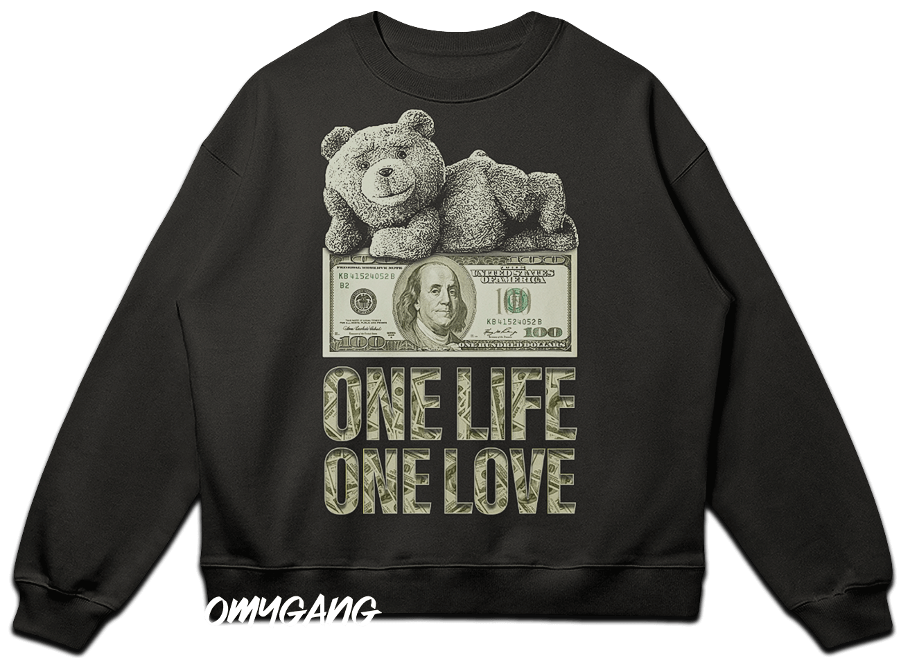 Oversized Sweatshirt (one life one love)