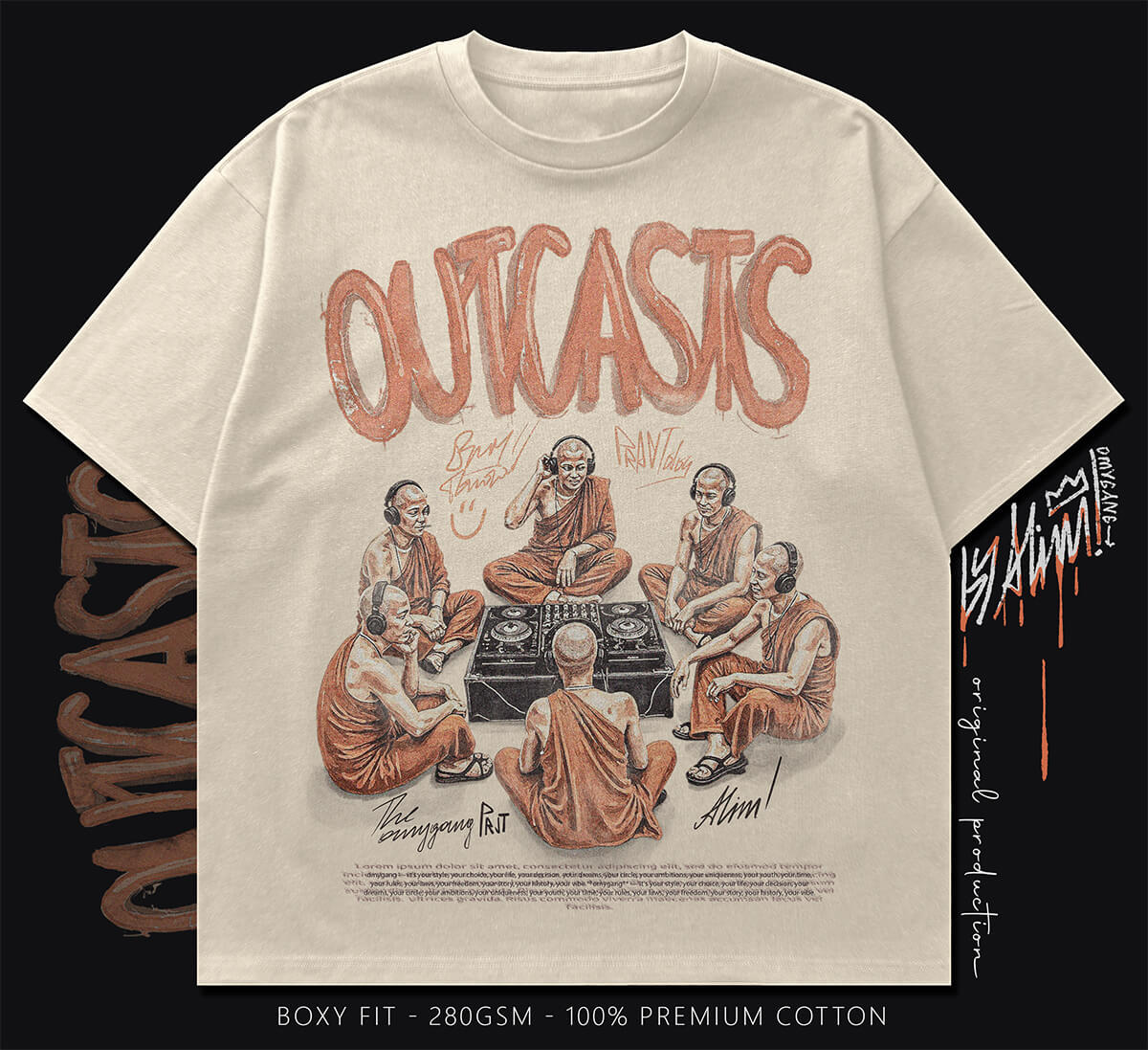 boxy t-shirt (outcasts)